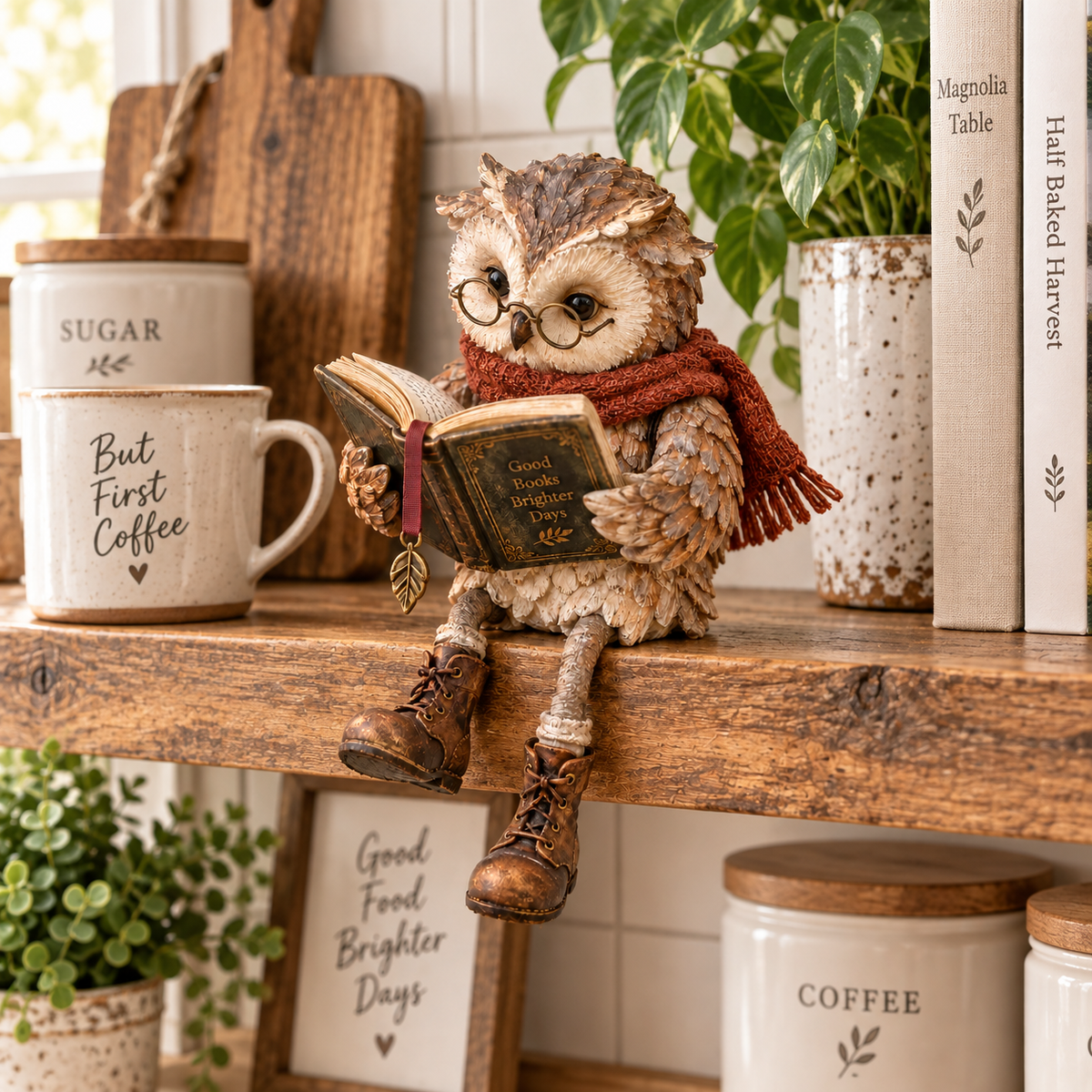 The Reading Owl | Cosy Book-Lover's Figurine