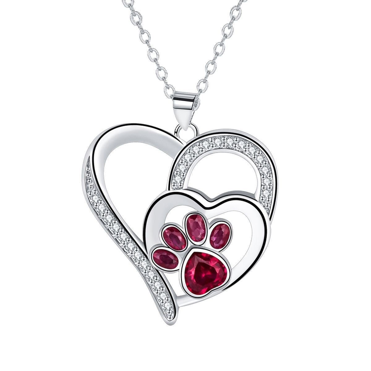 Pretty Paw Print Necklace