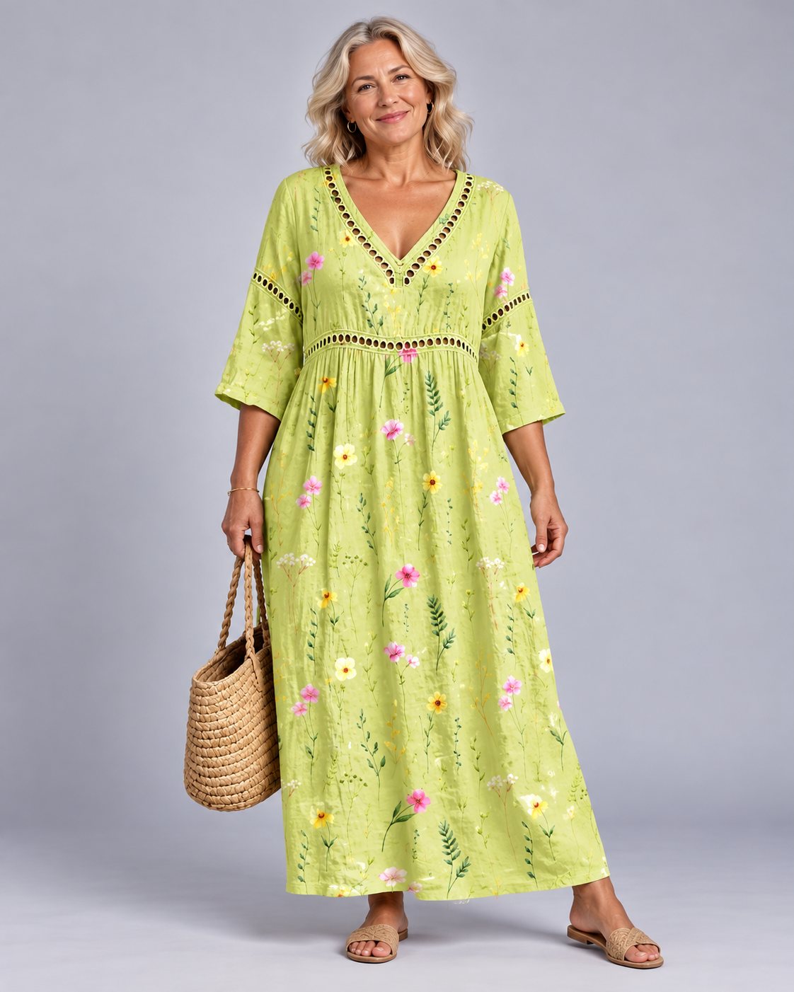 Lorena - Airy Comfort Midi Dress