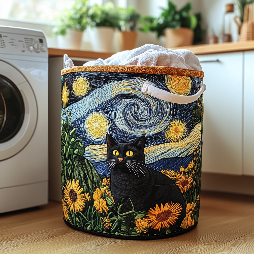 Cheeky Cat | Quilted Storage Basket