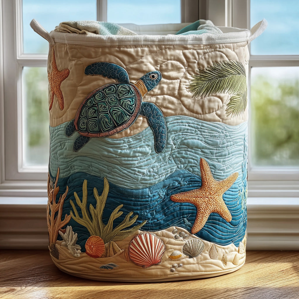 Coral | Quilted Storage Basket