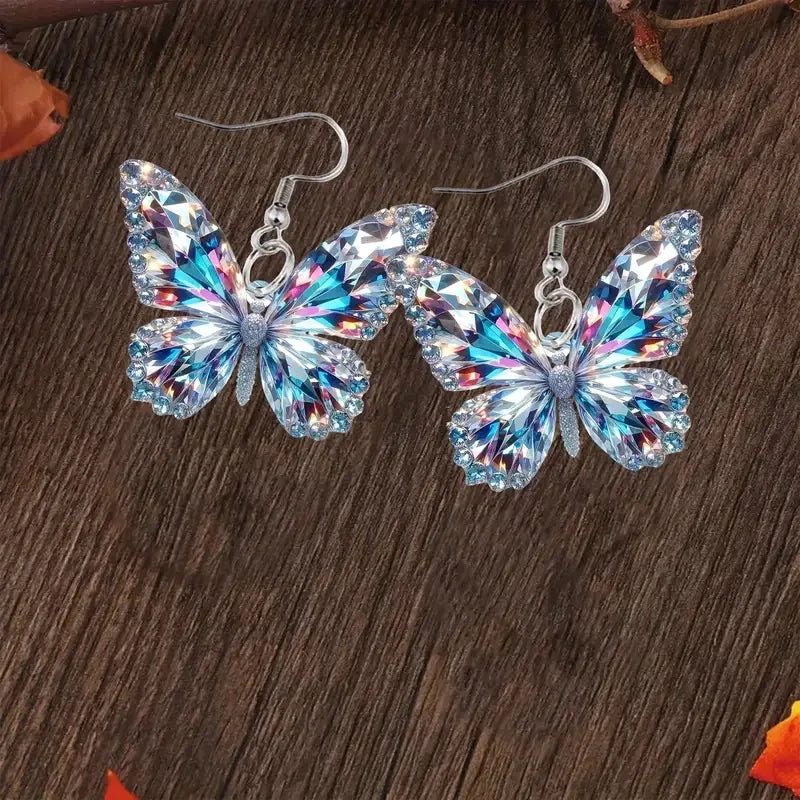 Sparkling Butterfly Earrings