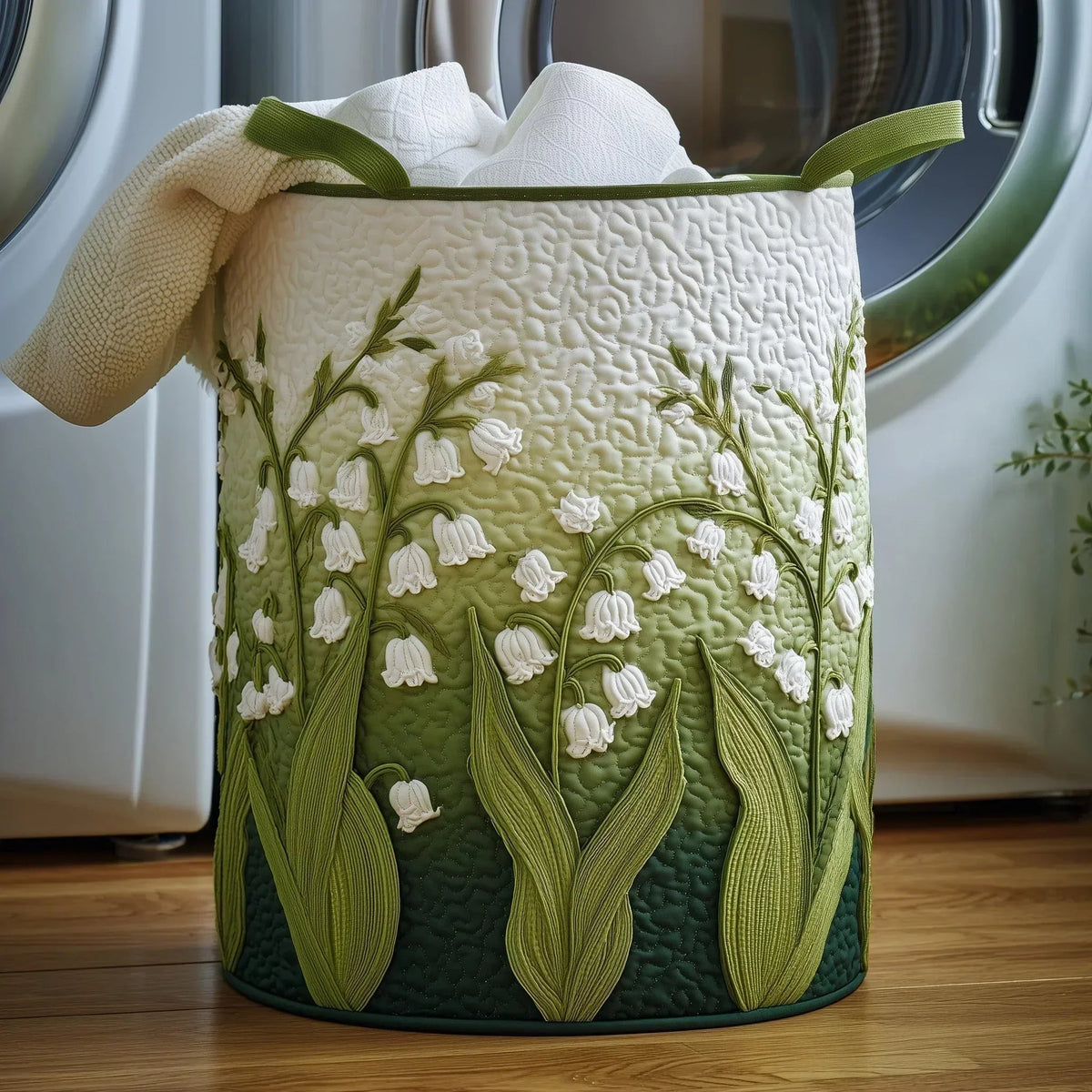 Lily of the Valley | Quilted Storage Basket