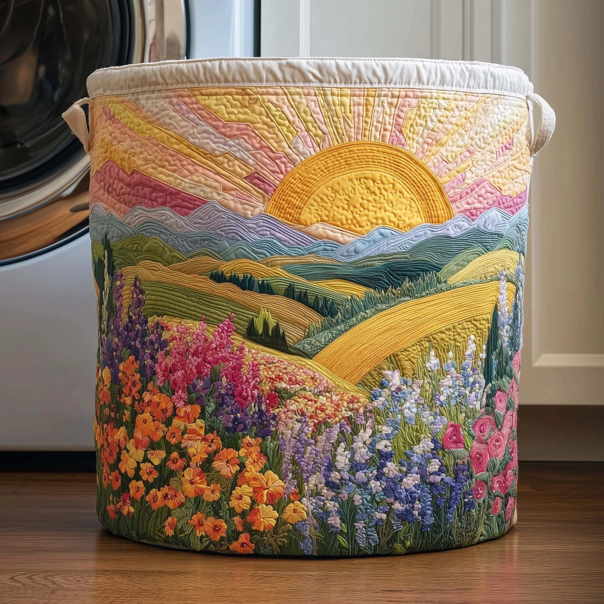 Nature & Dawn | Quilted Storage Basket