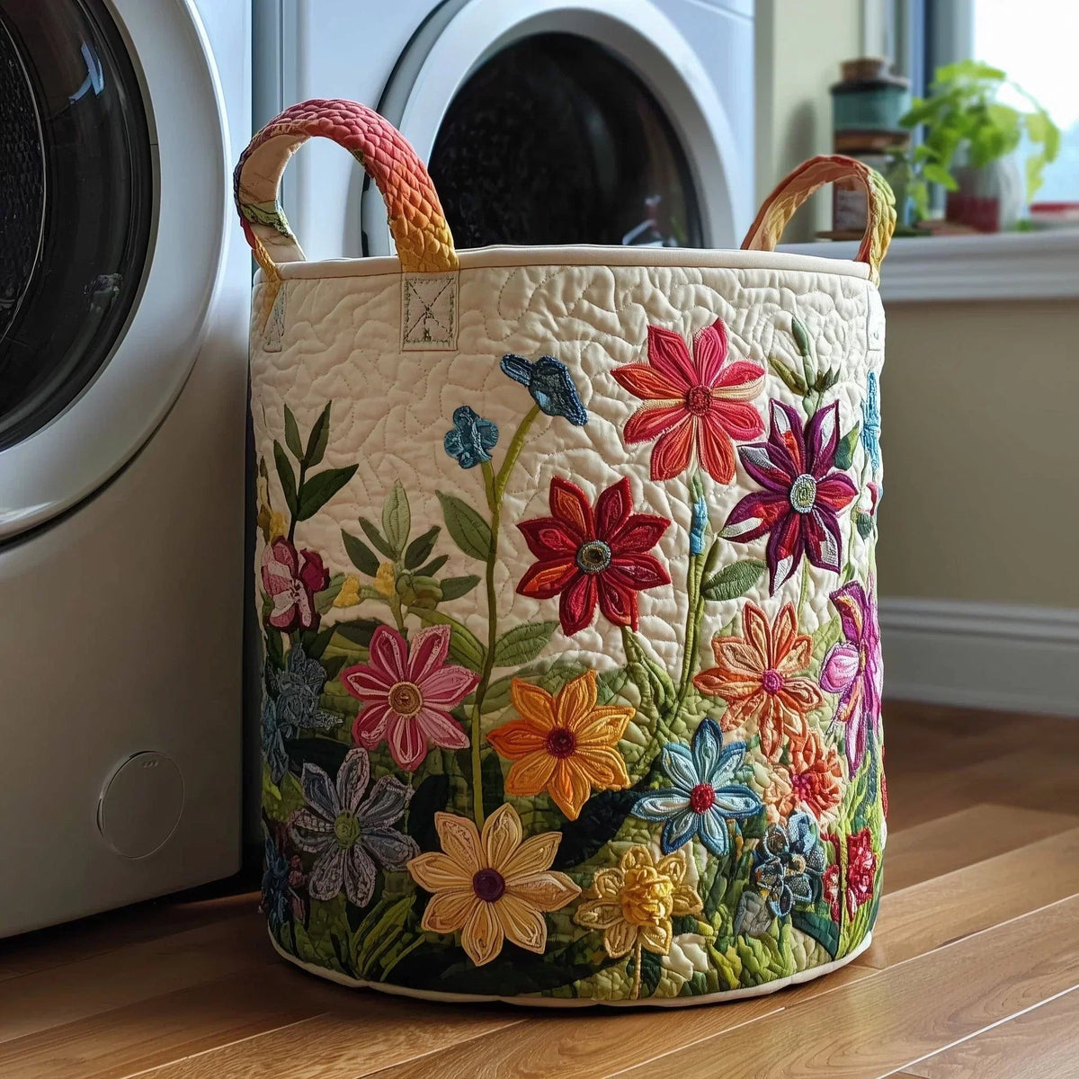 Wildflower Fields | Quilted Storage Basket