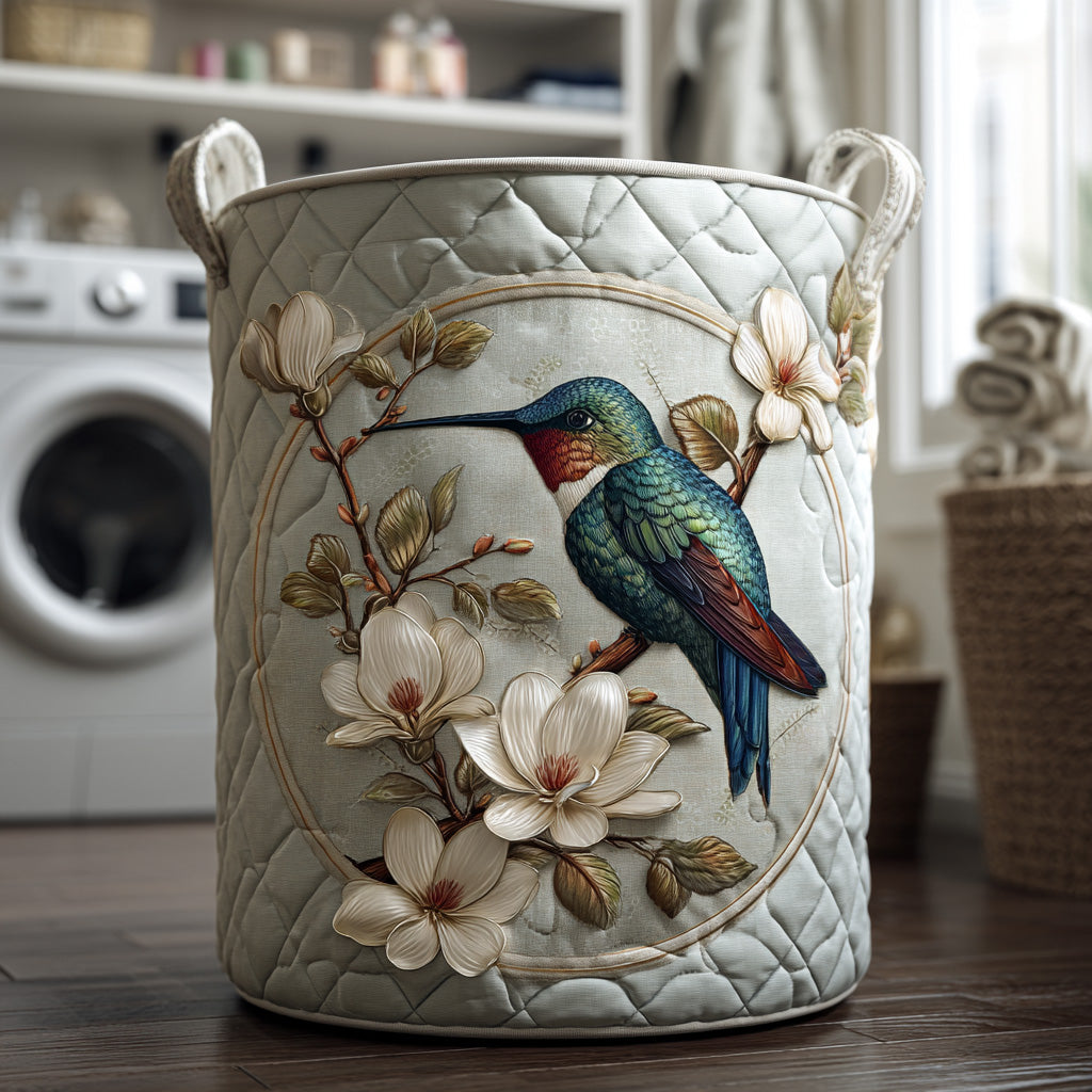 Hummingbird | Quilted Storage Basket