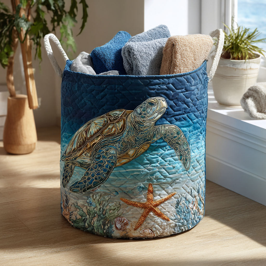 Quilted Turtle | Quilted Storage Basket