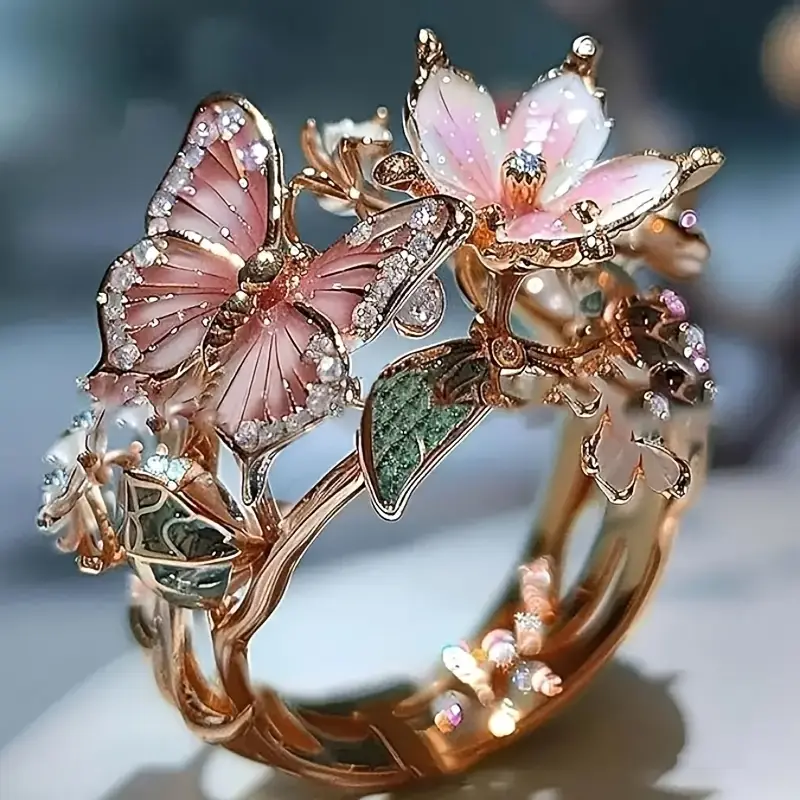 Garden Butterfly Transformation Ring