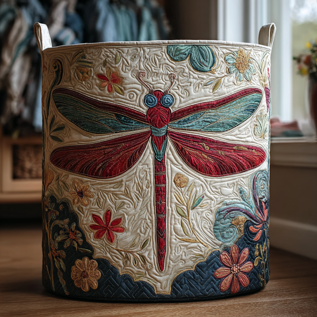 Pure Dragonfly | Quilted Storage Basket