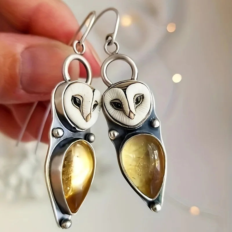 Bohemian Owl Earrings