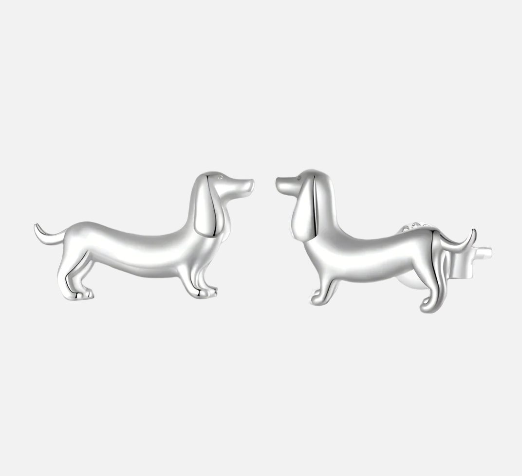 Dachshund Love Earrings – A Timeless Keepsake in Precious Metal