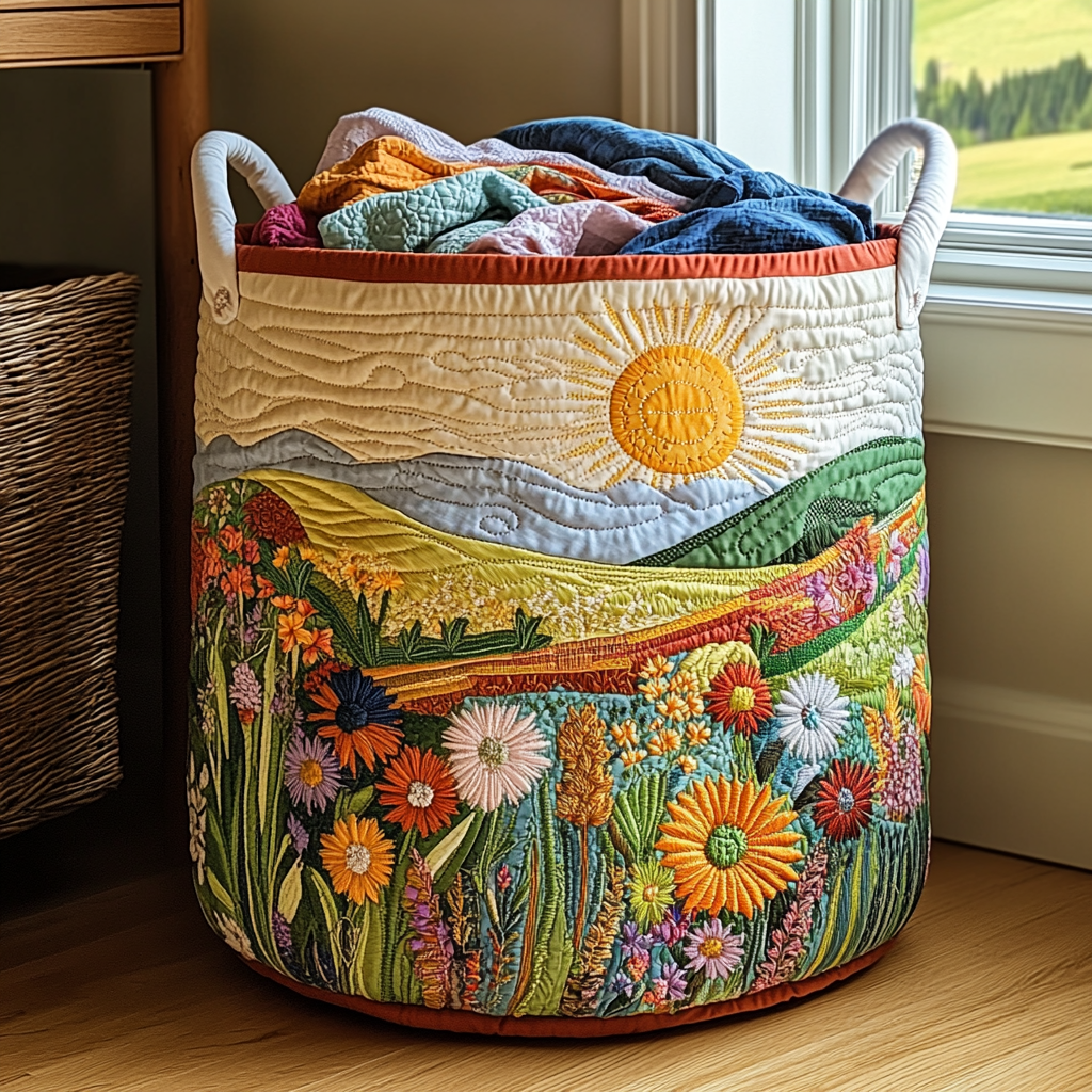 In Bloom | Quilted Storage Basket