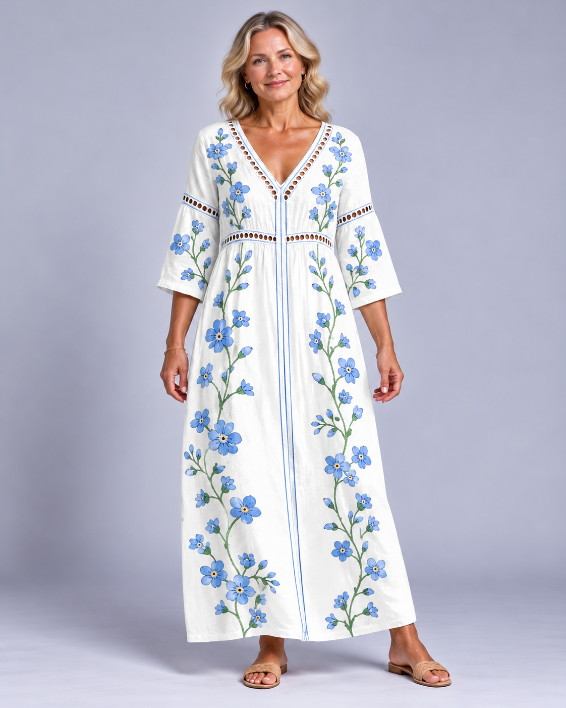 Aerith - Airy Flow Midi Dress