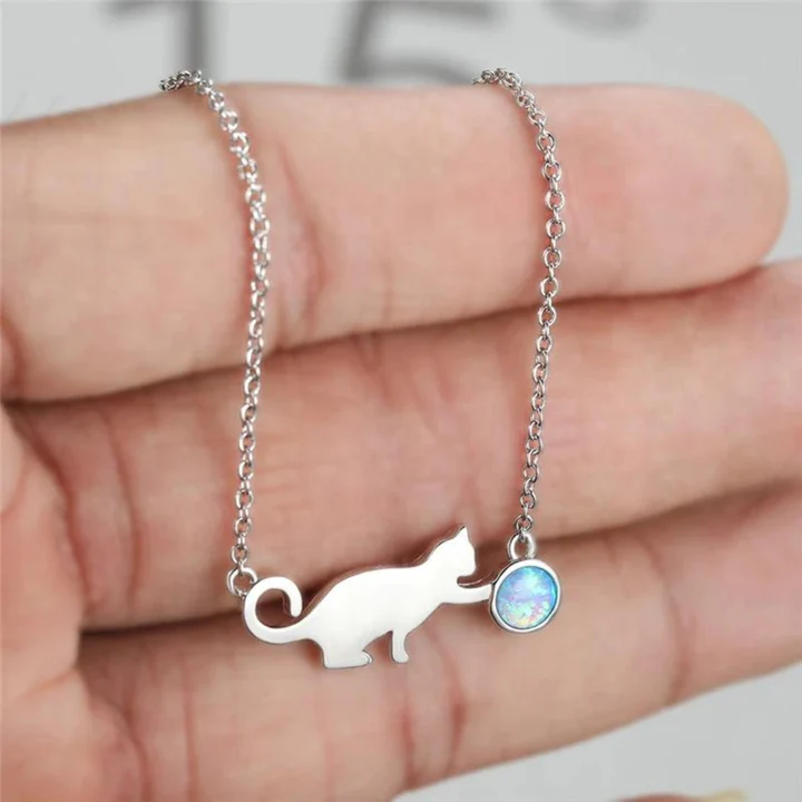 Vintage Cat Necklace